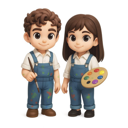 Custom 3D Pet & Mini Me Figurine from Photo | Personalized Chibi Portrait Statue