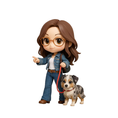 Custom 3D Pet & Mini Me Figurine from Photo | Personalized Chibi Portrait Statue